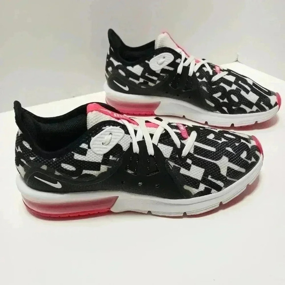 Nike Air Max Sequent 3 Just Do It Running Shoes Size 7Y Unisex Kids Trainer - Picture 2 of 7